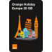 ORANGE HOLIDAY EUROPE SIM CARD (30 GB DATA + 120 VOICE MINUTES WORLDWIDE)